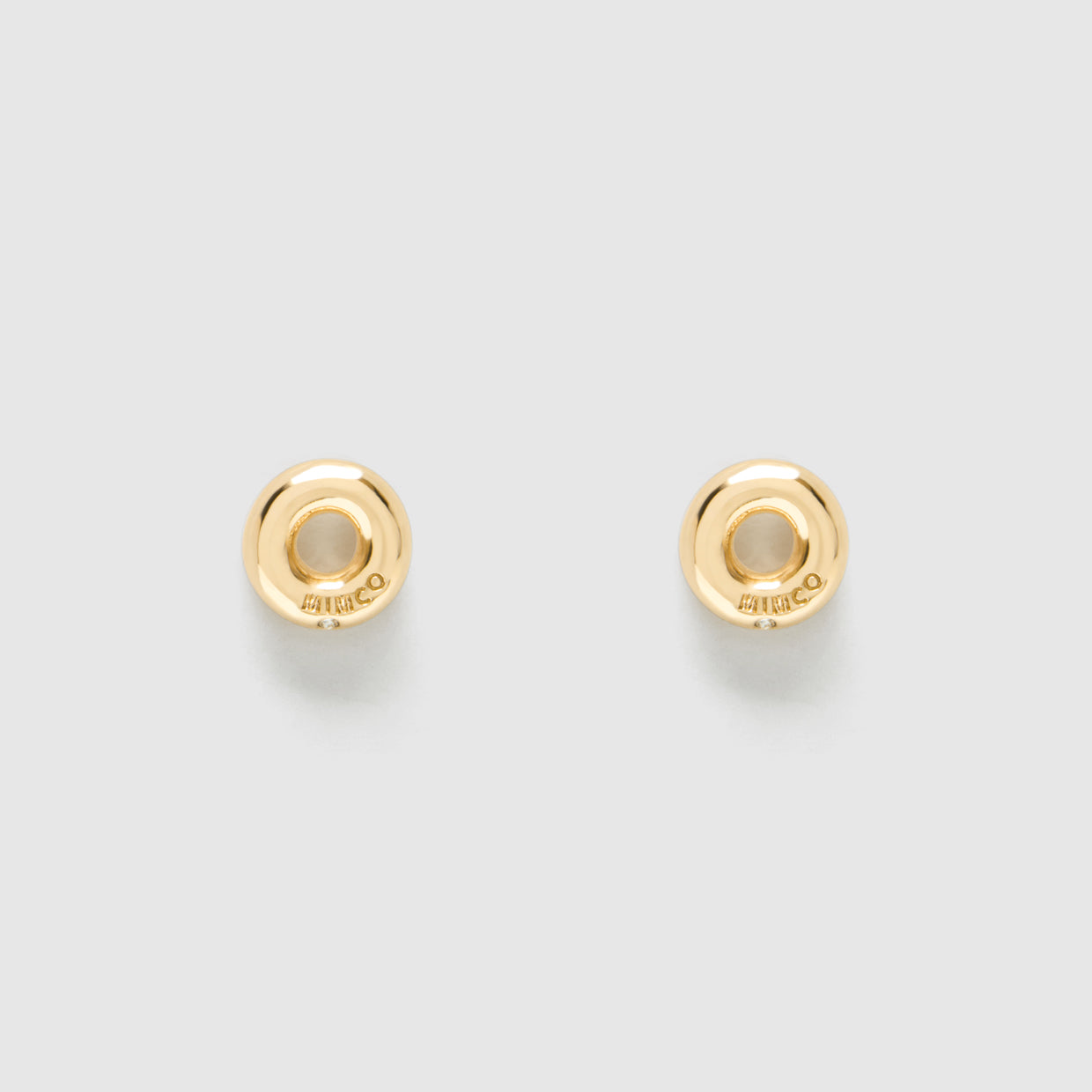 Loop Stud Earrings - Gold