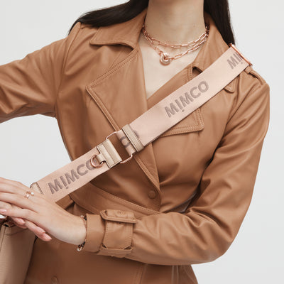 Wide Webbing Bag Strap - Almond