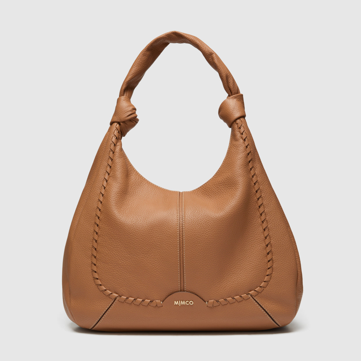 Curl Crescent Tote Bag - Caramel