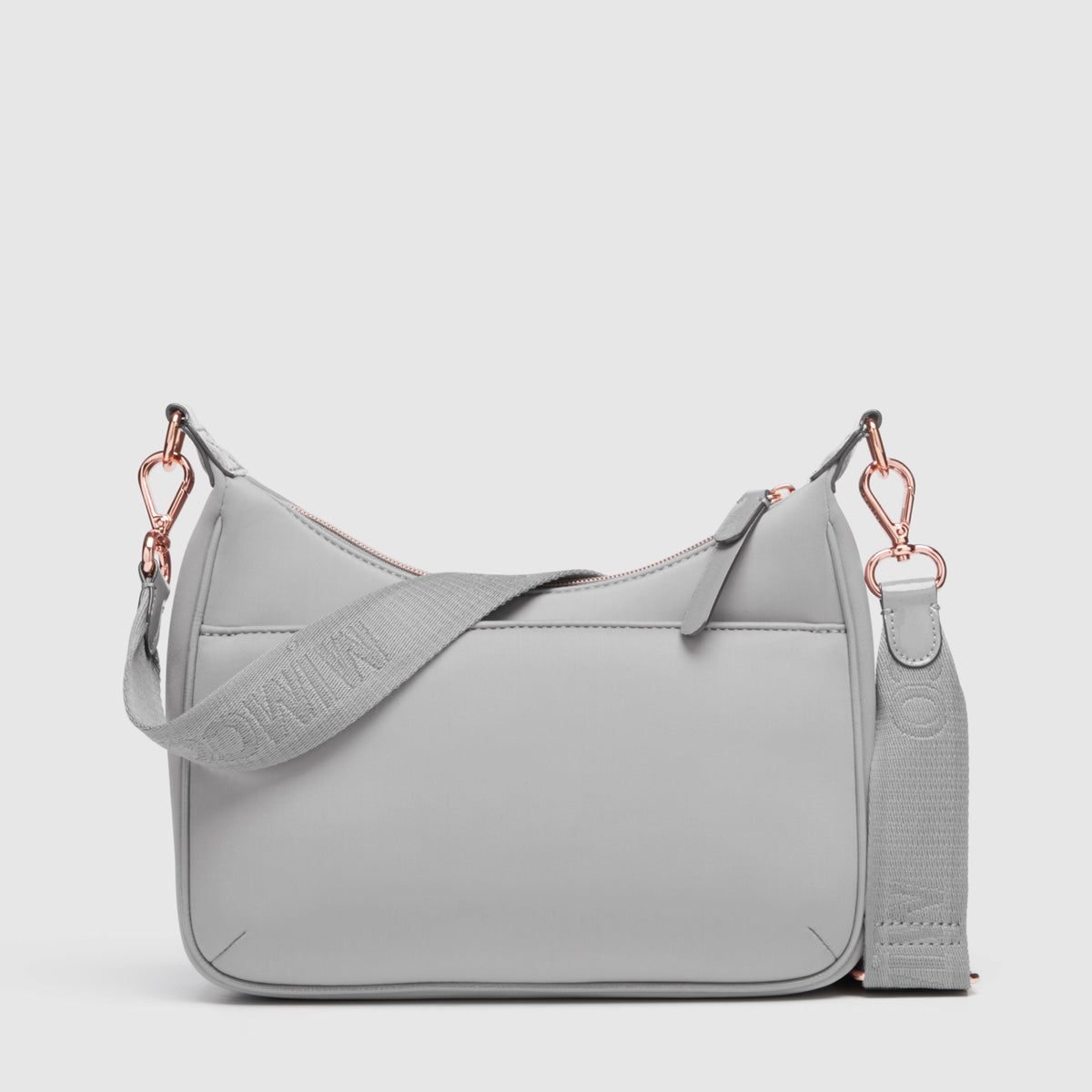 Serenity Crescent Crossbody Bag - Mushroom Grey