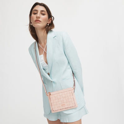 Believer Medium Pouch Cross Body Bag - Peony Pink