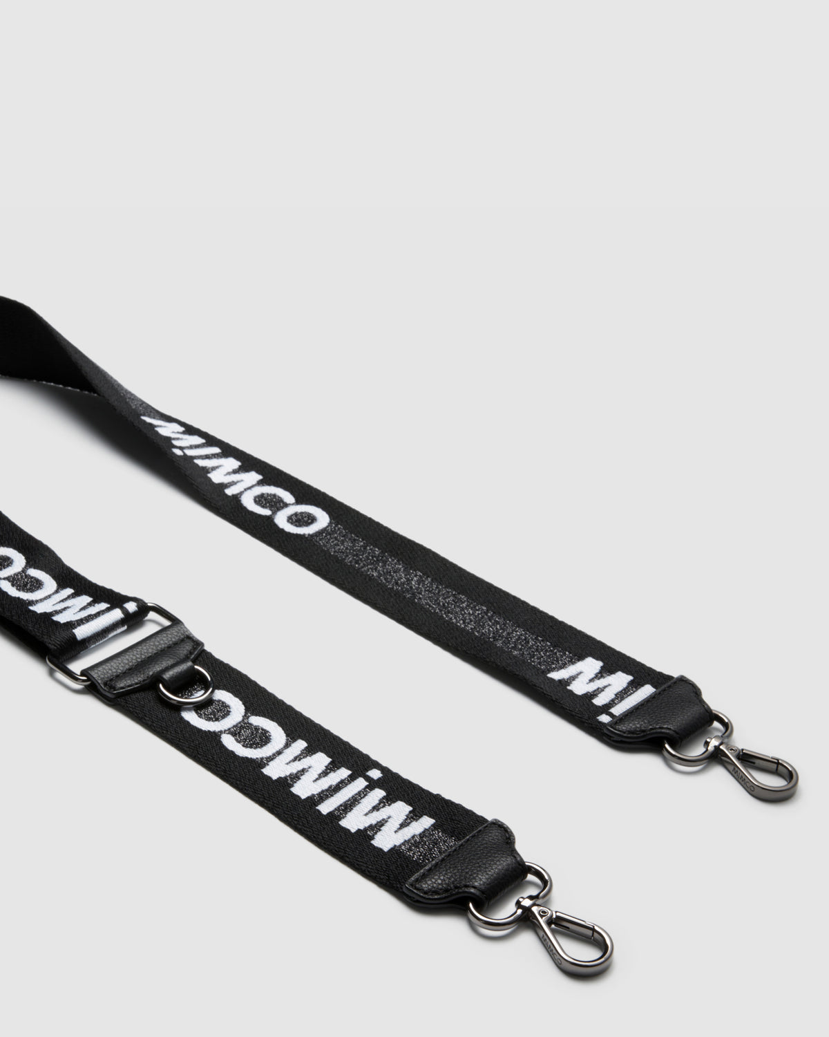 Sparkle Webbing Bag Strap - Black Gunmetal
