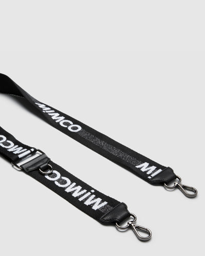 Sparkle Webbing Bag Strap - Black Gunmetal