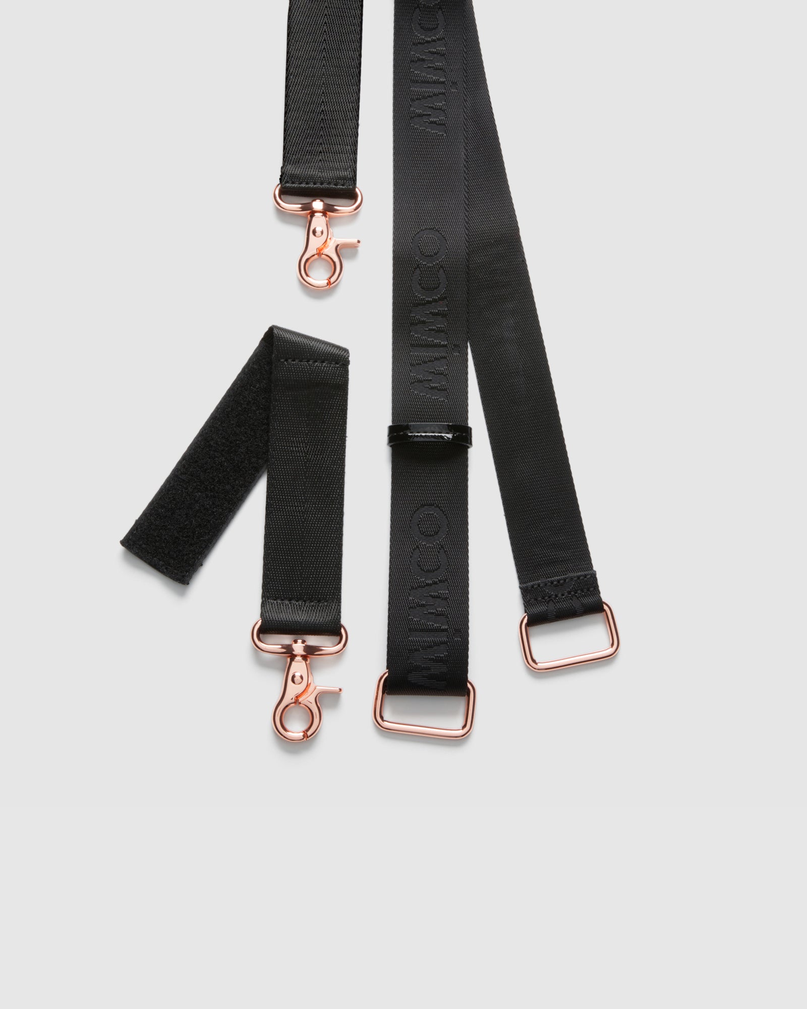 Baby Bag Strap - Black Rose Gold