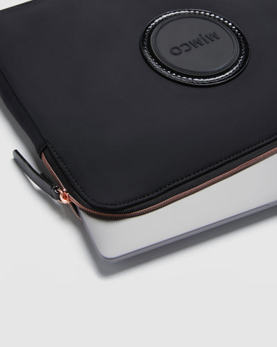 Serenity Laptop Case - Black Rose Gold