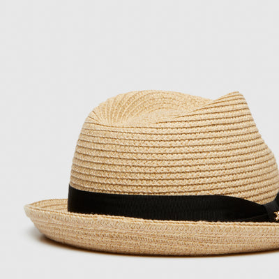 D-Vine Fedora Hat - Natural