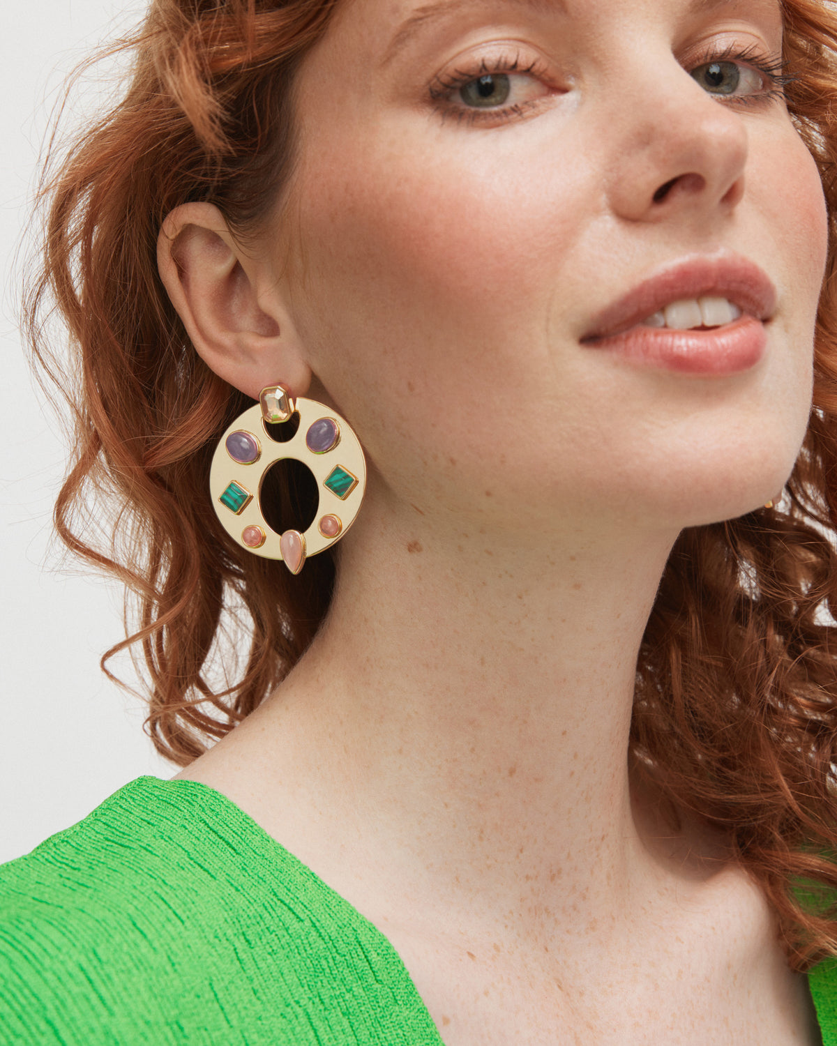 Ankara Hoop Earrings - Multicolour