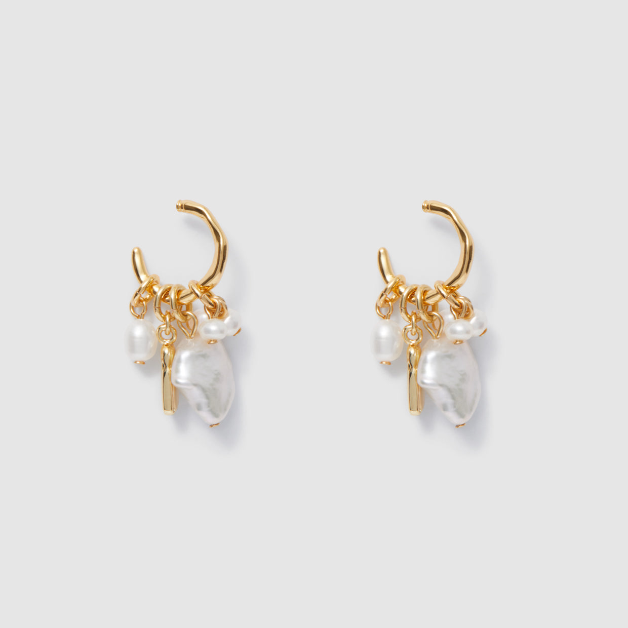Heat Hoop Earrings - Gold