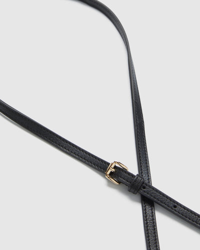 Link Crossbody Bag Strap 8mm - Black Light Gold