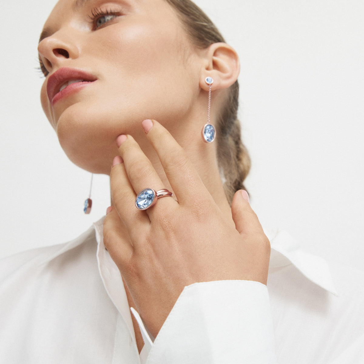 Twinkle Crystal Ring - Bluebell