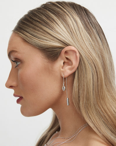 Loop Thread Earrings - Silver