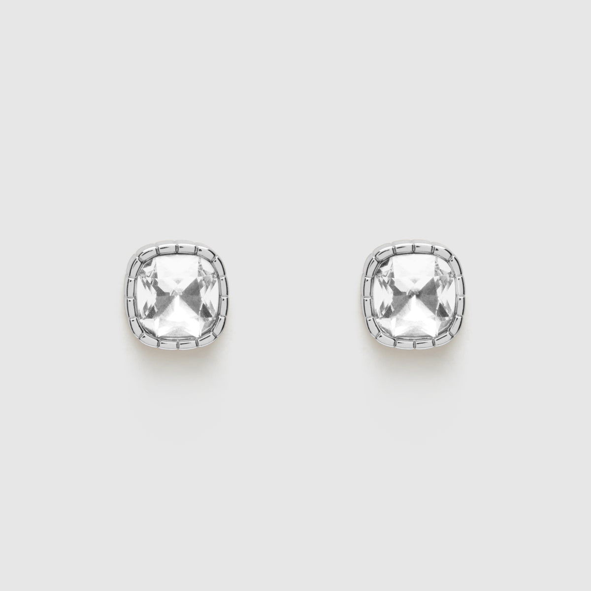 Splice Jewel Stud Earrings - Clear