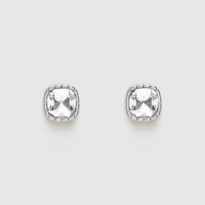 Splice Jewel Stud Earrings - Clear
