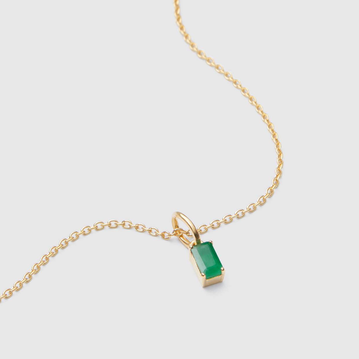 Birthday Sterling Silver Charm - Emerald