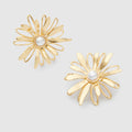 Wildflower Stud Earrings - Pearl