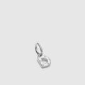 Alpha Sterling Silver Charm - Silver - D