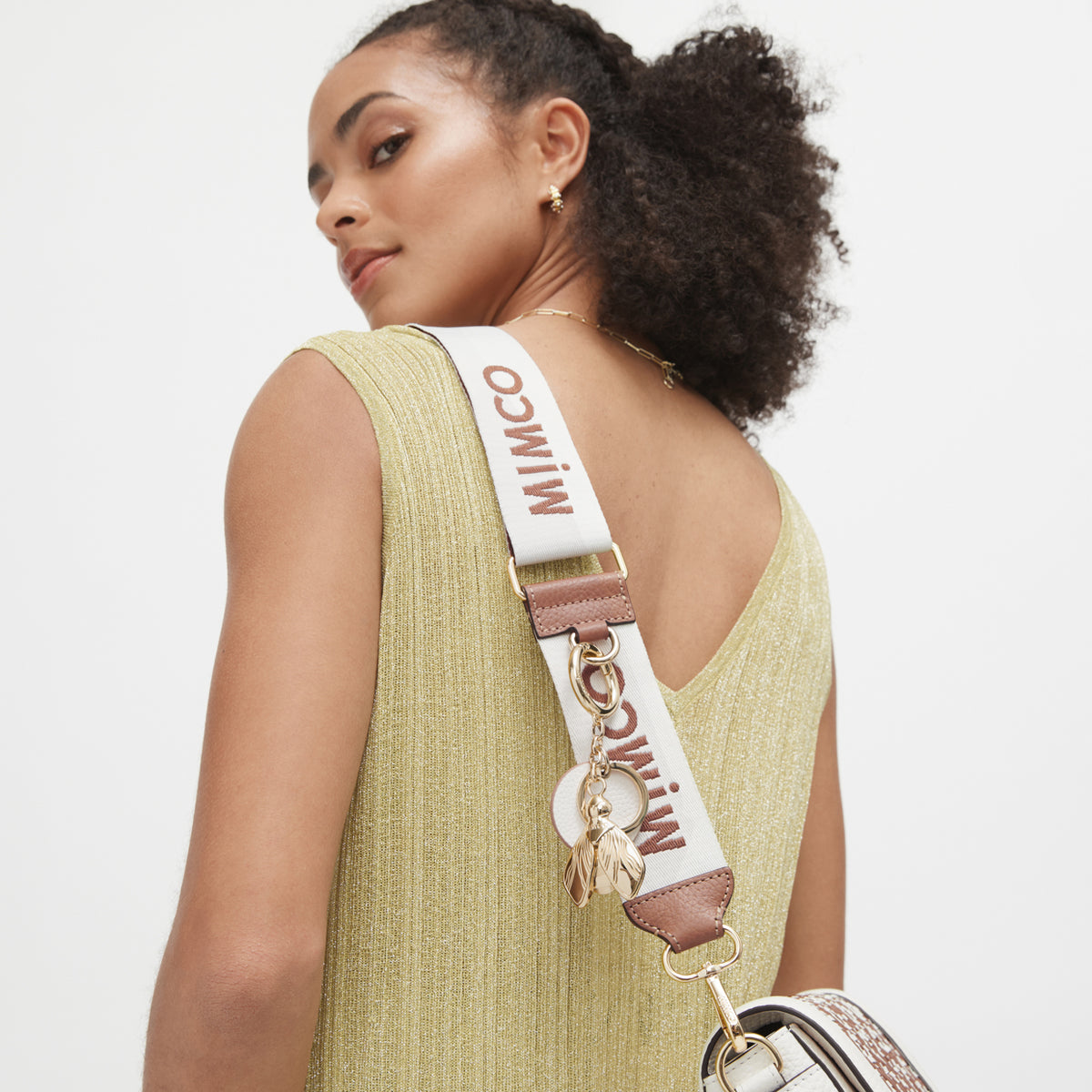 Queen B Keyring - Light Gold