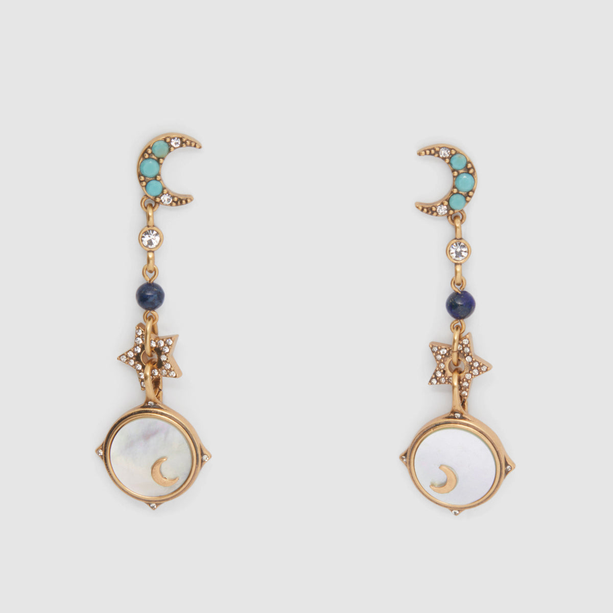 Celeste Drop Earrings - Soft Gold