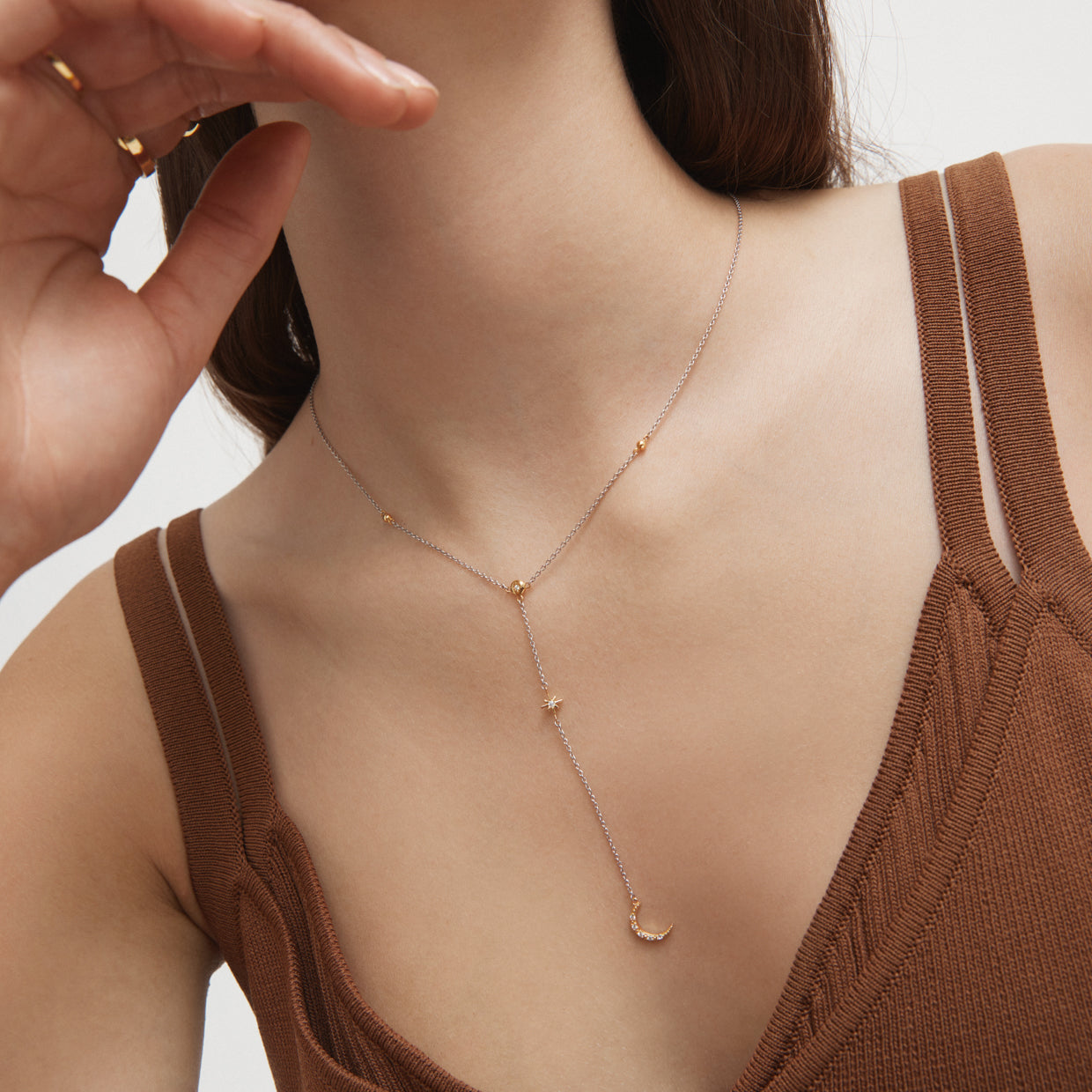 Beacon Sterling Silver Lariat Necklace - Silver