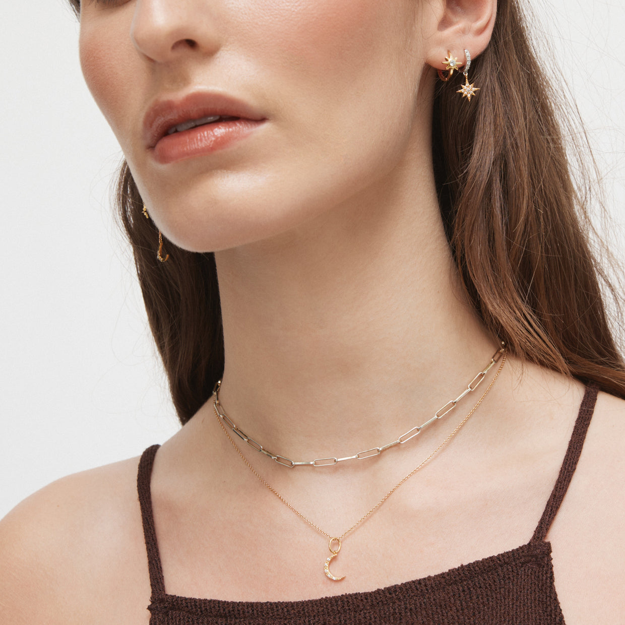 Lunar Sterling Silver Charm - Gold