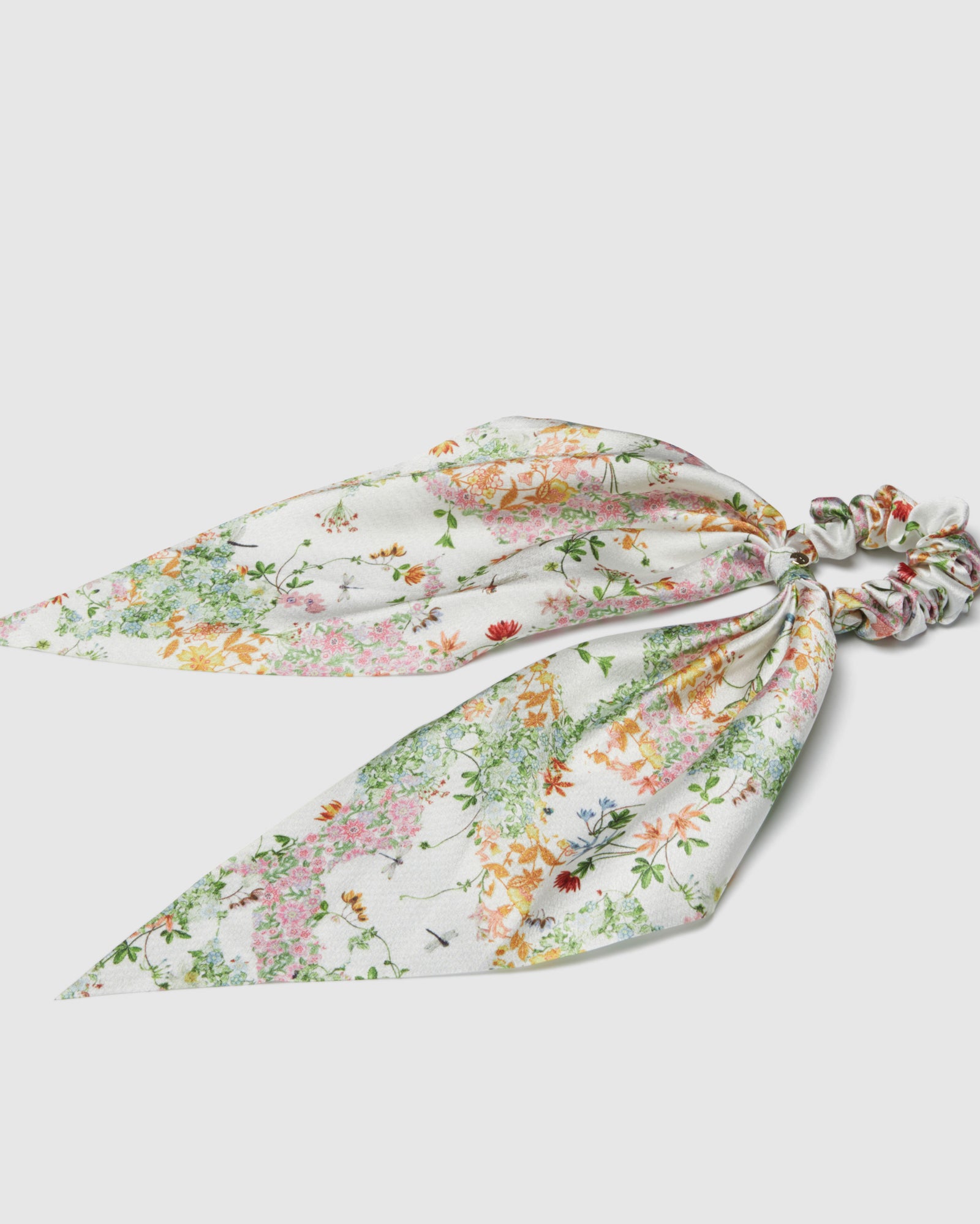 Heirloom Hair Scarf Scrunchie - White