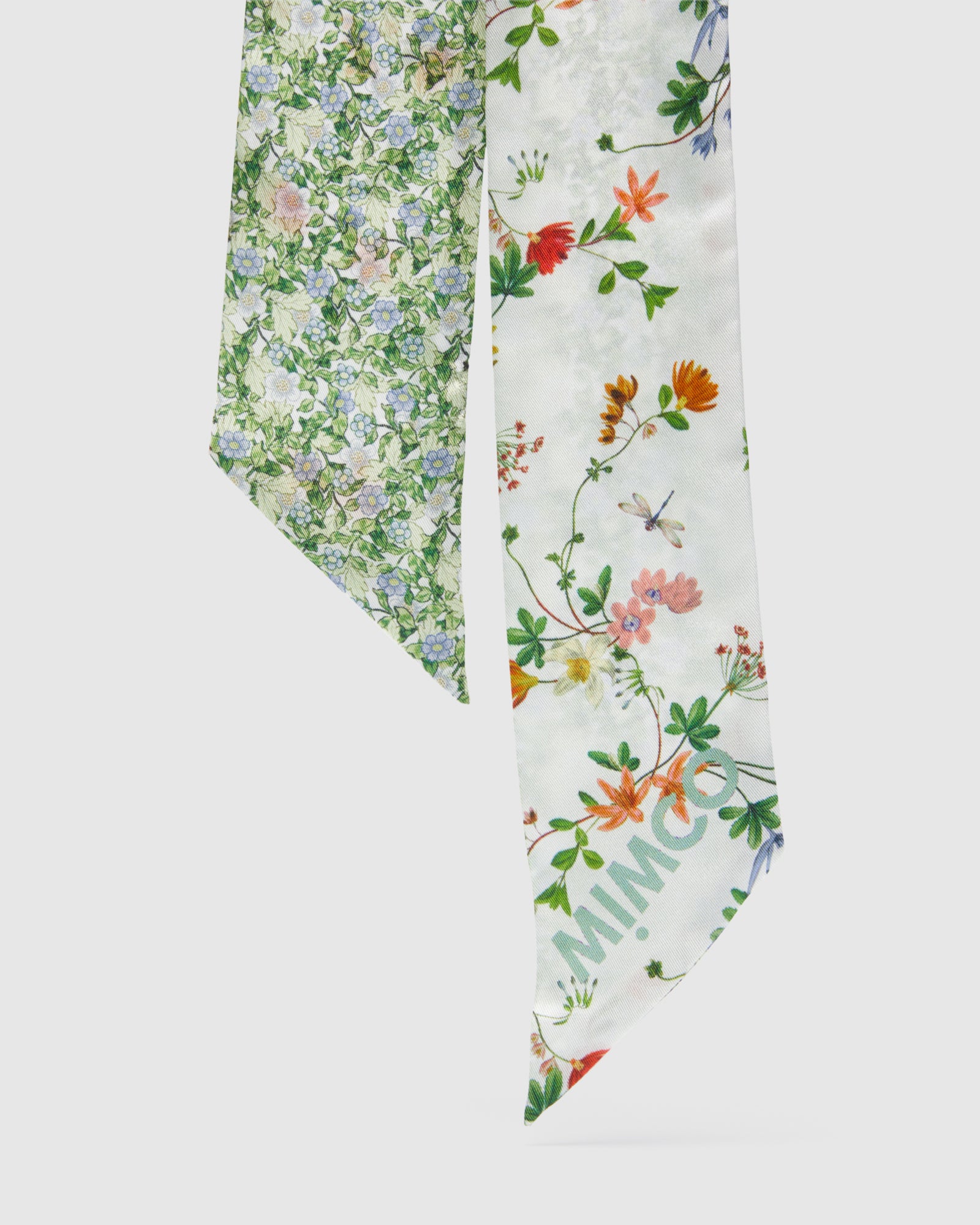 Forget Me Not Ribbon Hair Tie - White