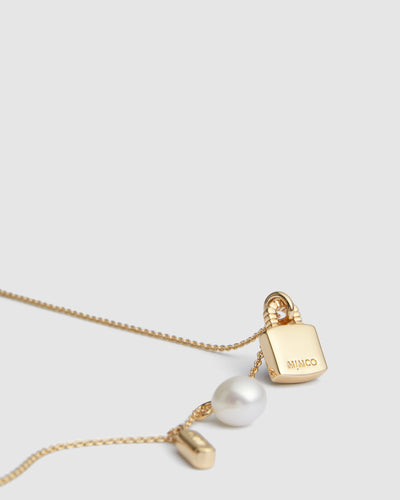 Lock-It Charm Necklace - Gold