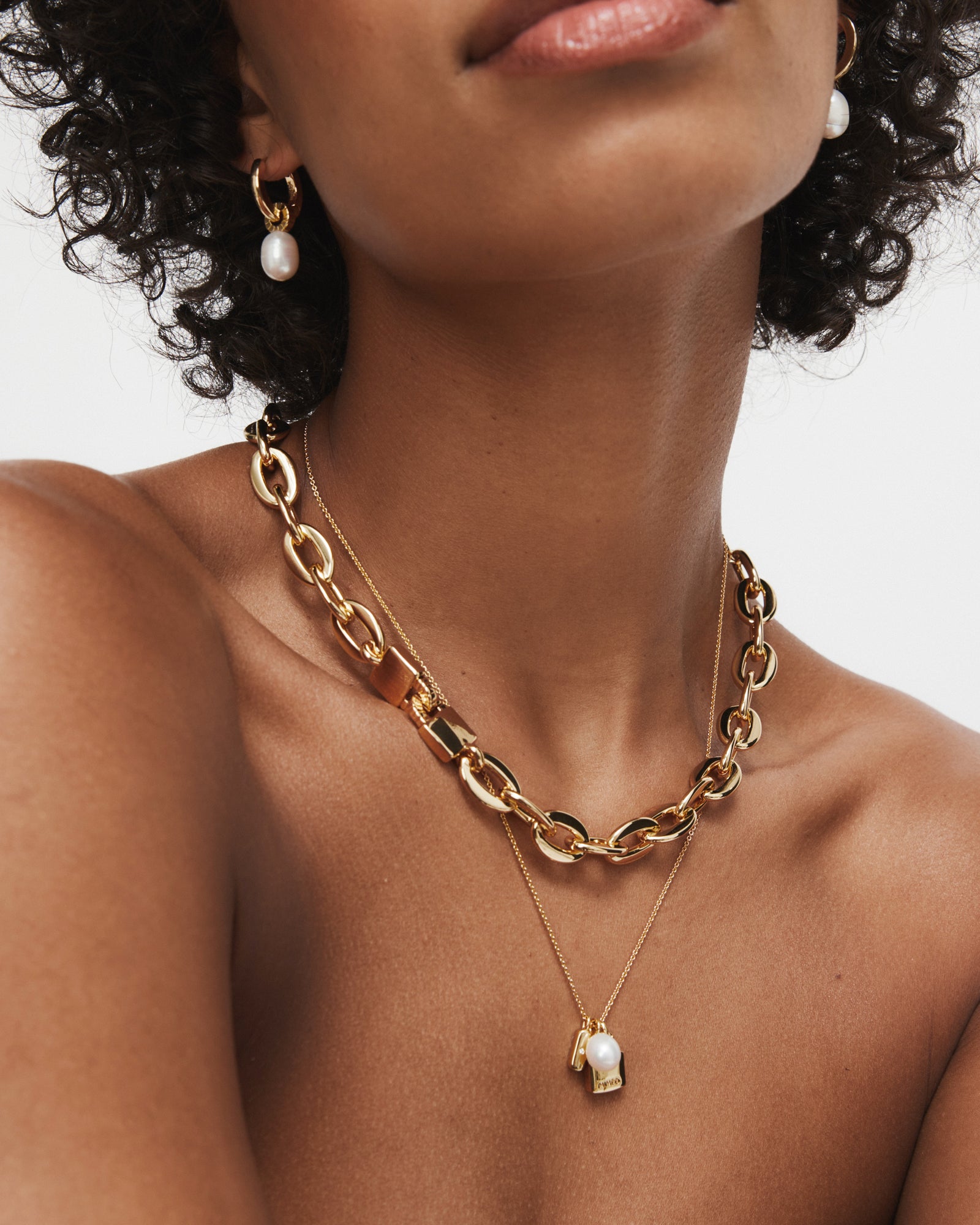 Lock-It Charm Necklace - Gold