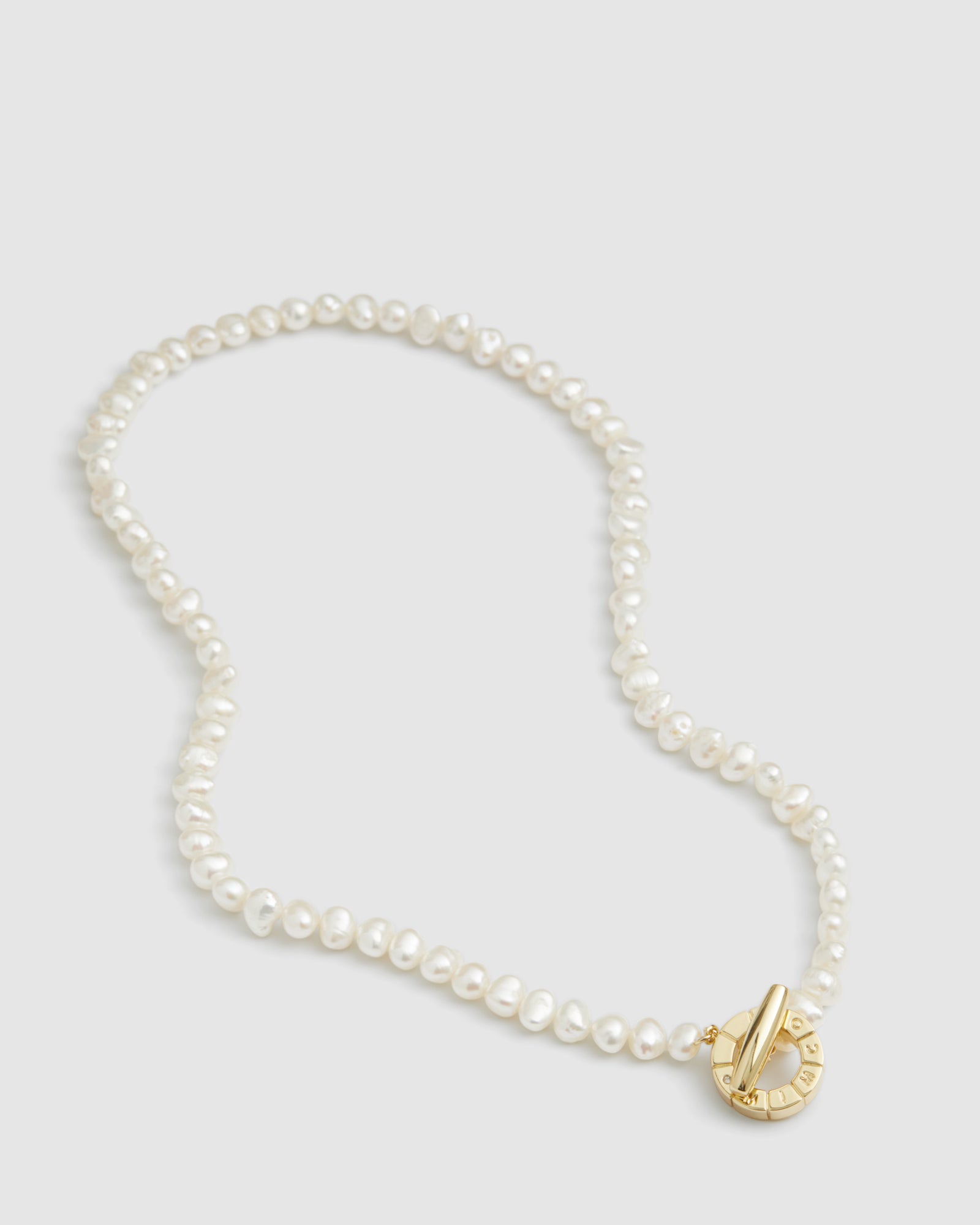 Splice Pearl Necklace - Gold