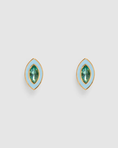 Lively Stud Earrings - Turquoise