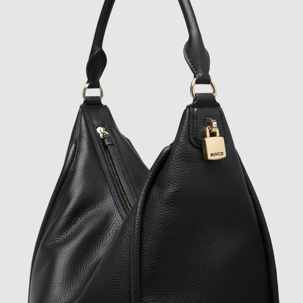 Lock-It Hobo Bag - Black Light Gold