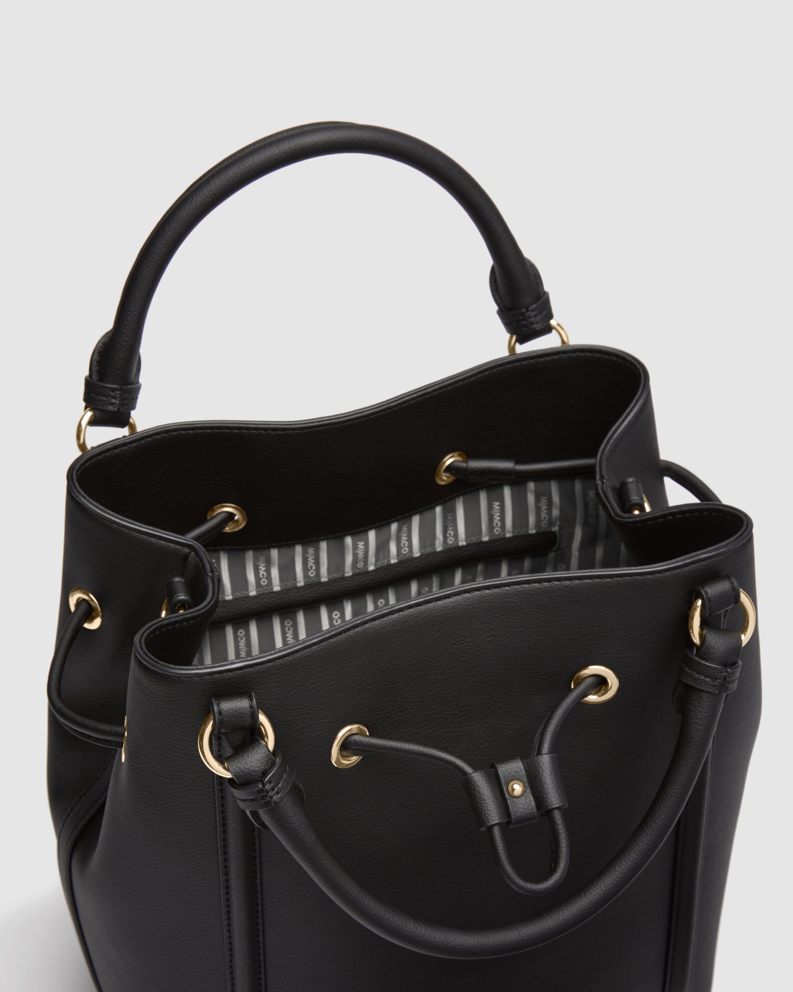 Prickly Pear Bucket Bag - Black Light Gold