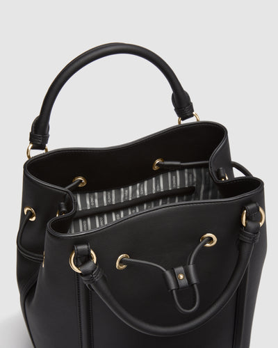 Prickly Pear Bucket Bag - Black Light Gold