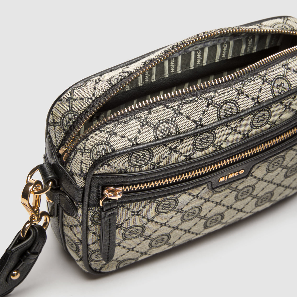Mim-Gram crossbody Bag - Black Light Gold