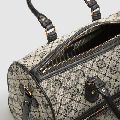 Mim-Gram Bowler Bag - Black Light Gold