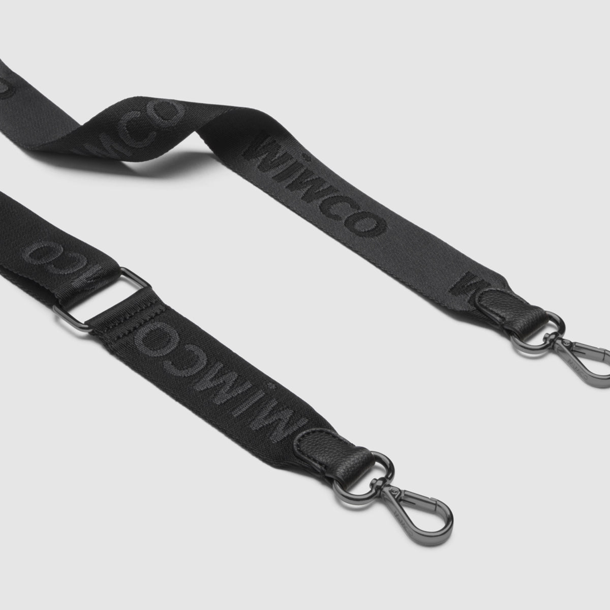 Webbing Bag Strap - Black Gunmetal