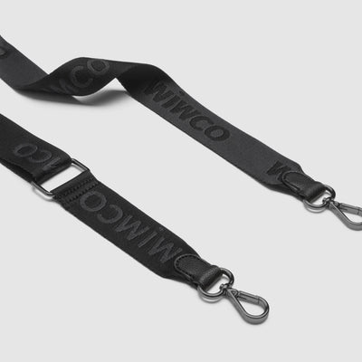 Webbing Bag Strap - Black Gunmetal