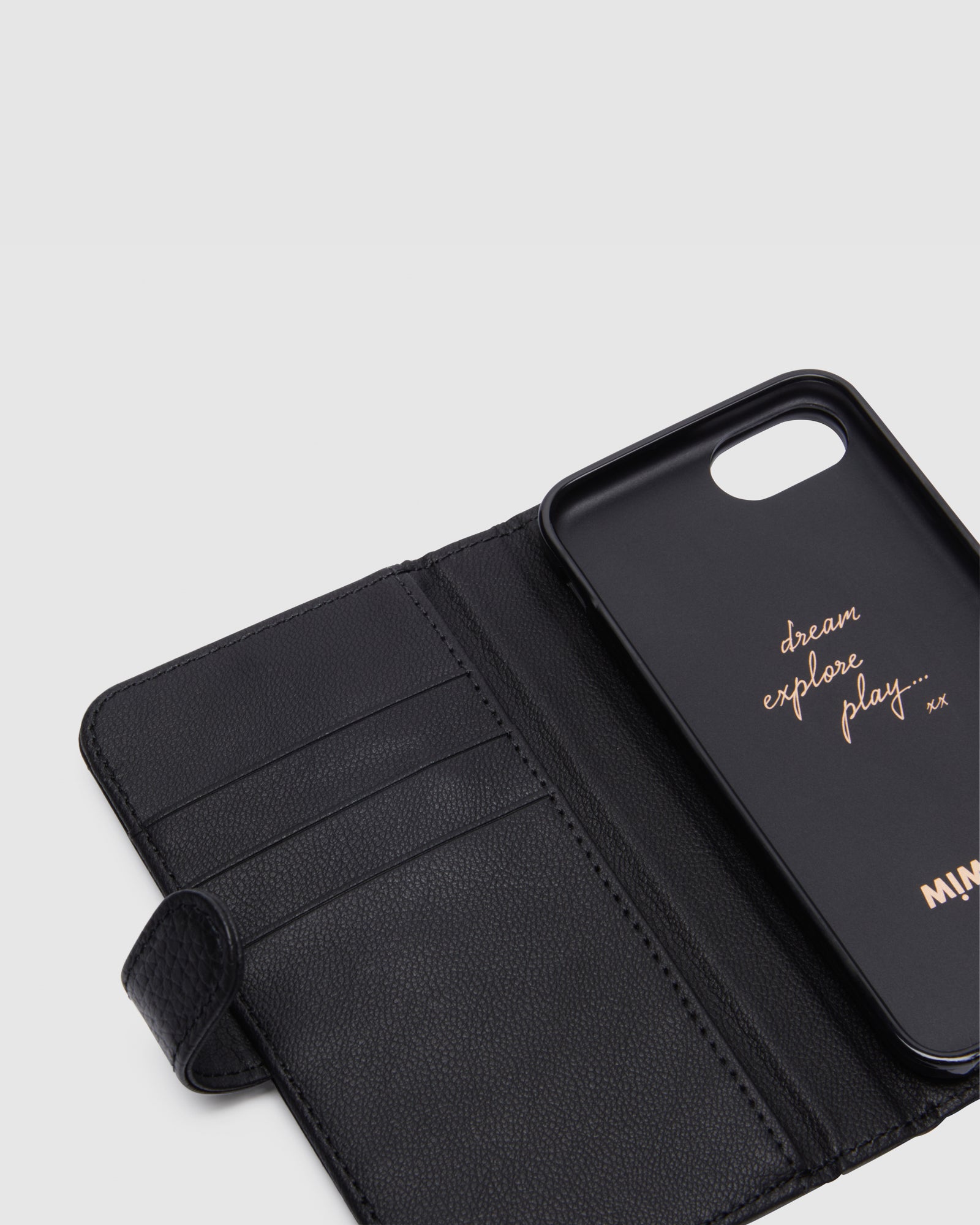 Mim-Mazing Flip Case 6-6S-7-8 SE - Black Rose Gold