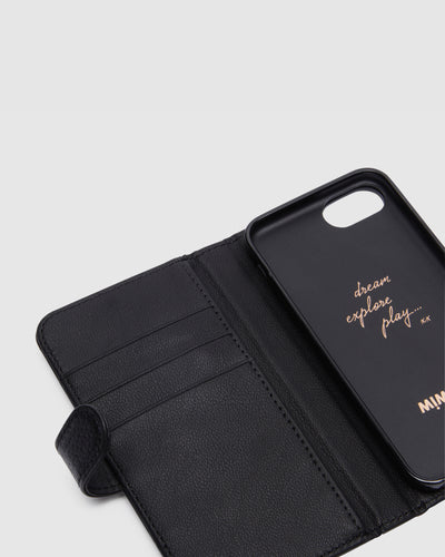Mim-Mazing Flip Case 6-6S-7-8 SE - Black Rose Gold