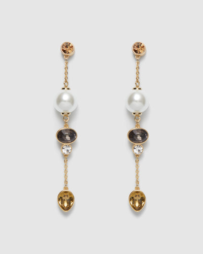 Frontier Drop Earrings - Gold