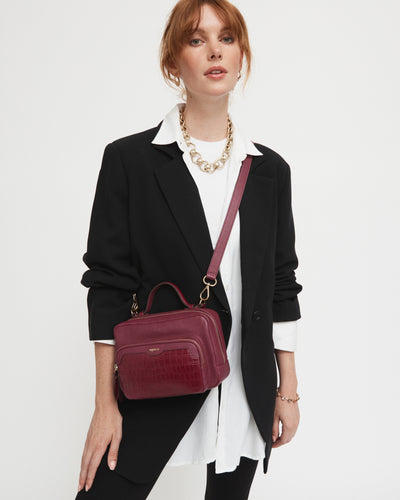 Envelop Satchel Crossbody Bag - Beetroot