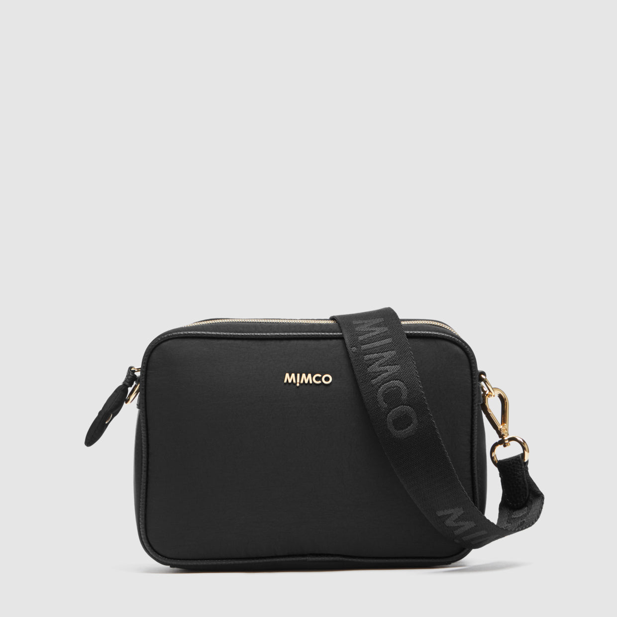 Flight Camera Crossbody Bag - Black Light Gold