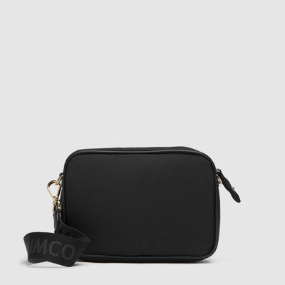 Flight Camera Crossbody Bag - Black Light Gold