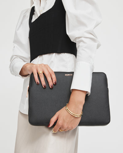 Classico 13-Inch Laptop Case - Black Rose Gold