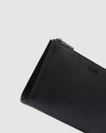 Classico Zip Medium Pouch - Black Gunmetal