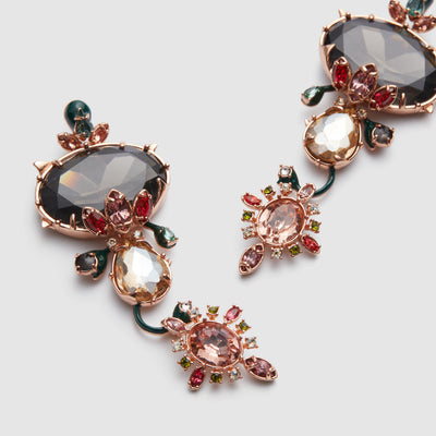 Ethereal Statement Earrings - Verdant Green