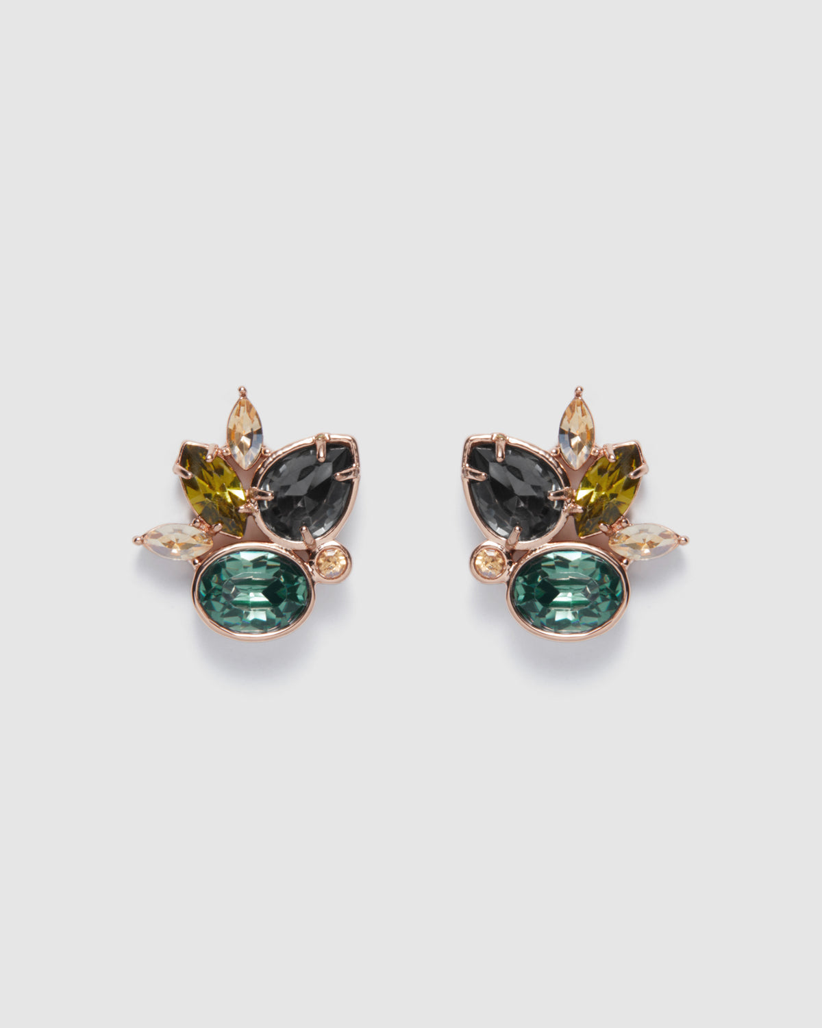 Ethereal Stud Earrings - Verdant Green