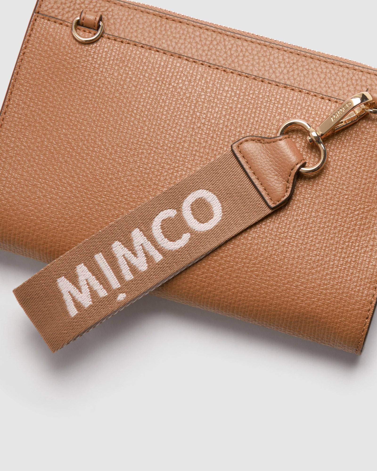 Webbing Wrist Bag Strap - Caramel
