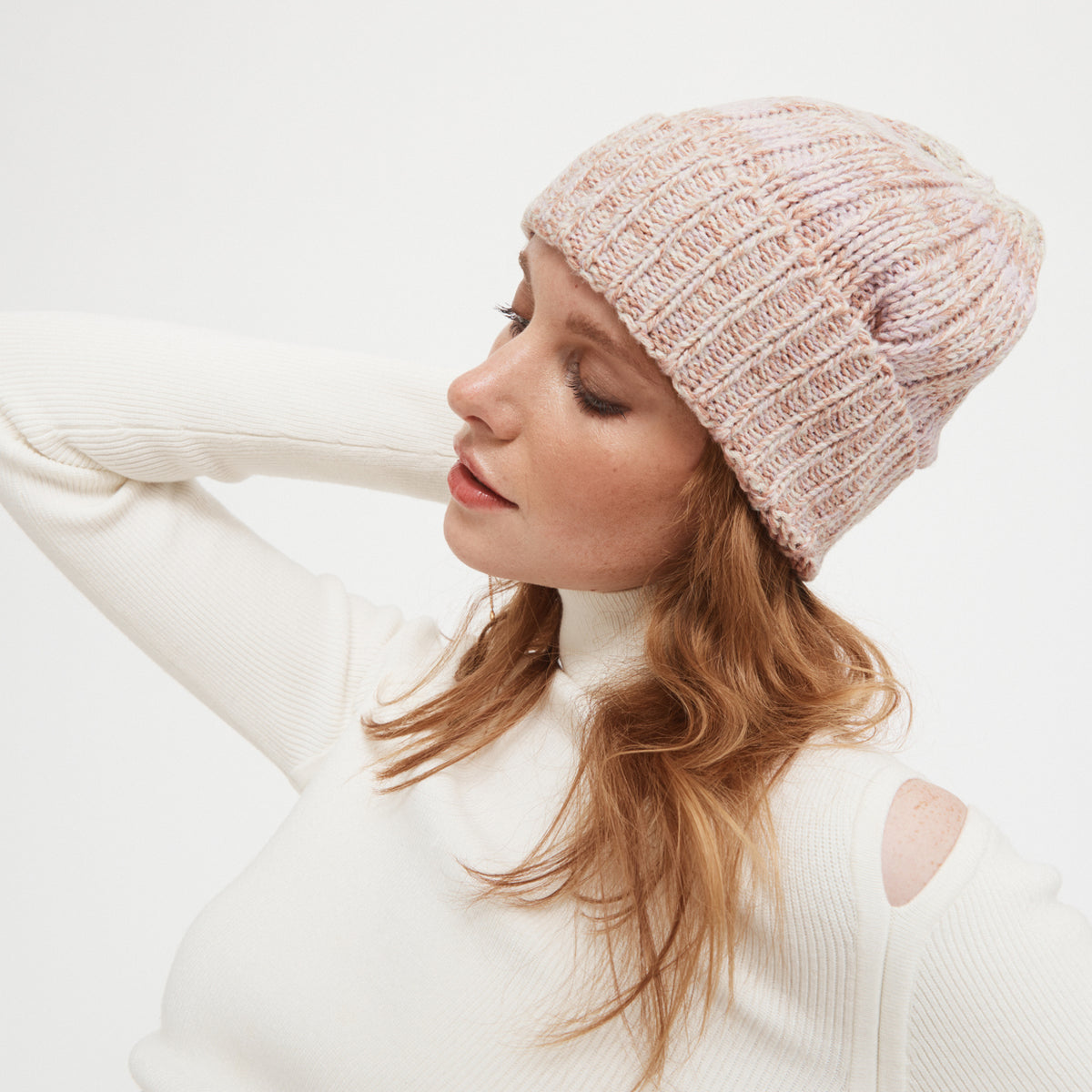 Space Dyed Beanie - Pearl
