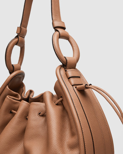 Contort Bucket Bag - Caramel